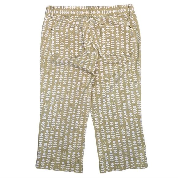 ANTHROPOLOGIE idra folkloric floral crop pants 6 - Picture 5 of 10
